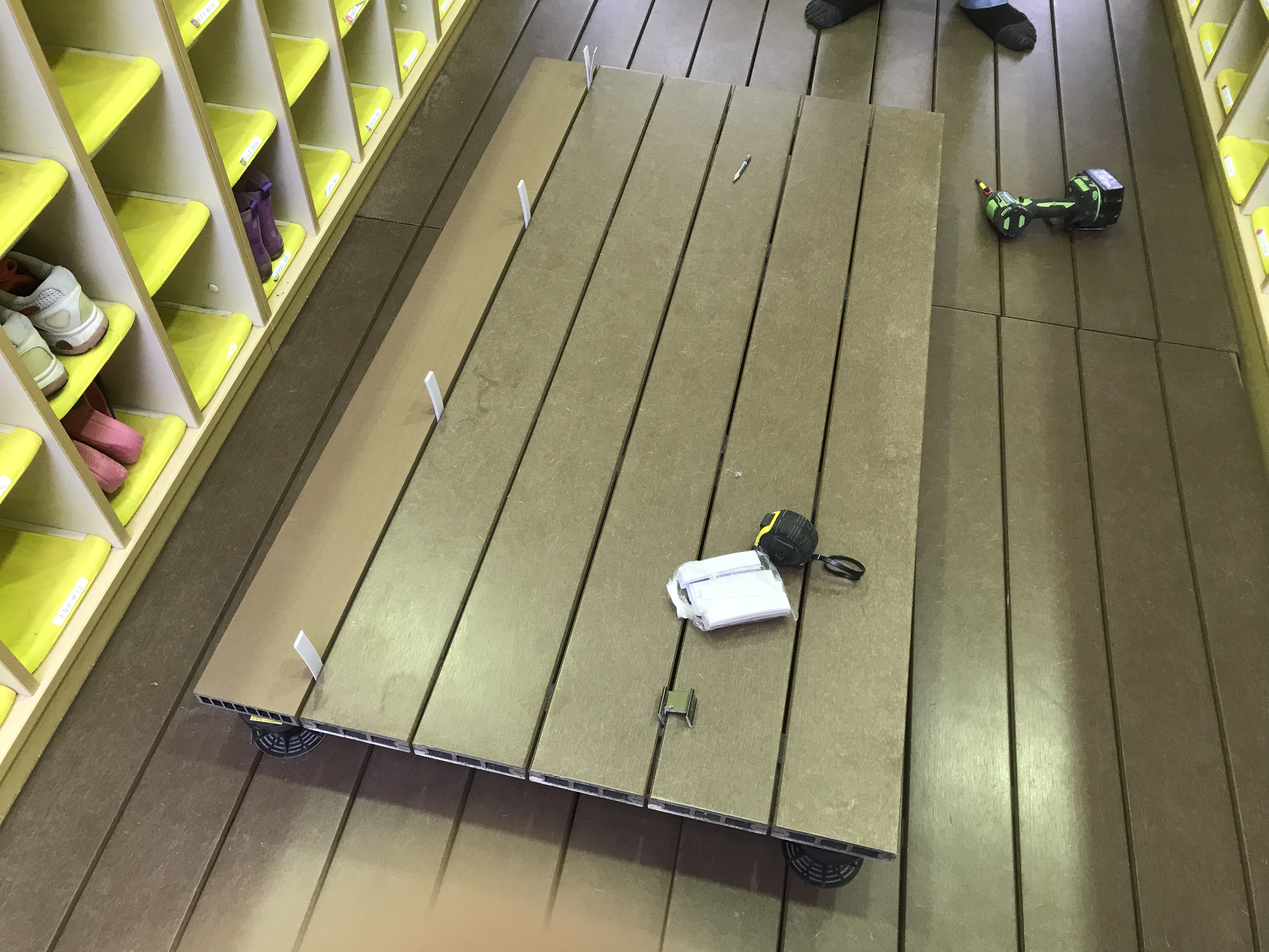 千葉県木更津市の幼稚園にて、デッキ補修工事をさせていただきました！