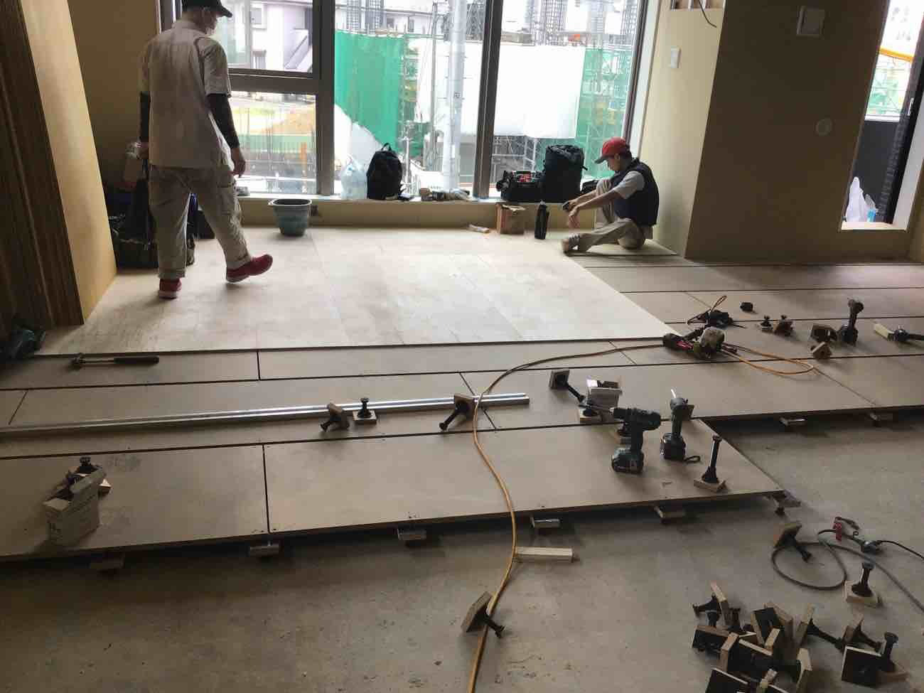 オフィス 改修工事 乾式二重床（神奈川県川崎市）