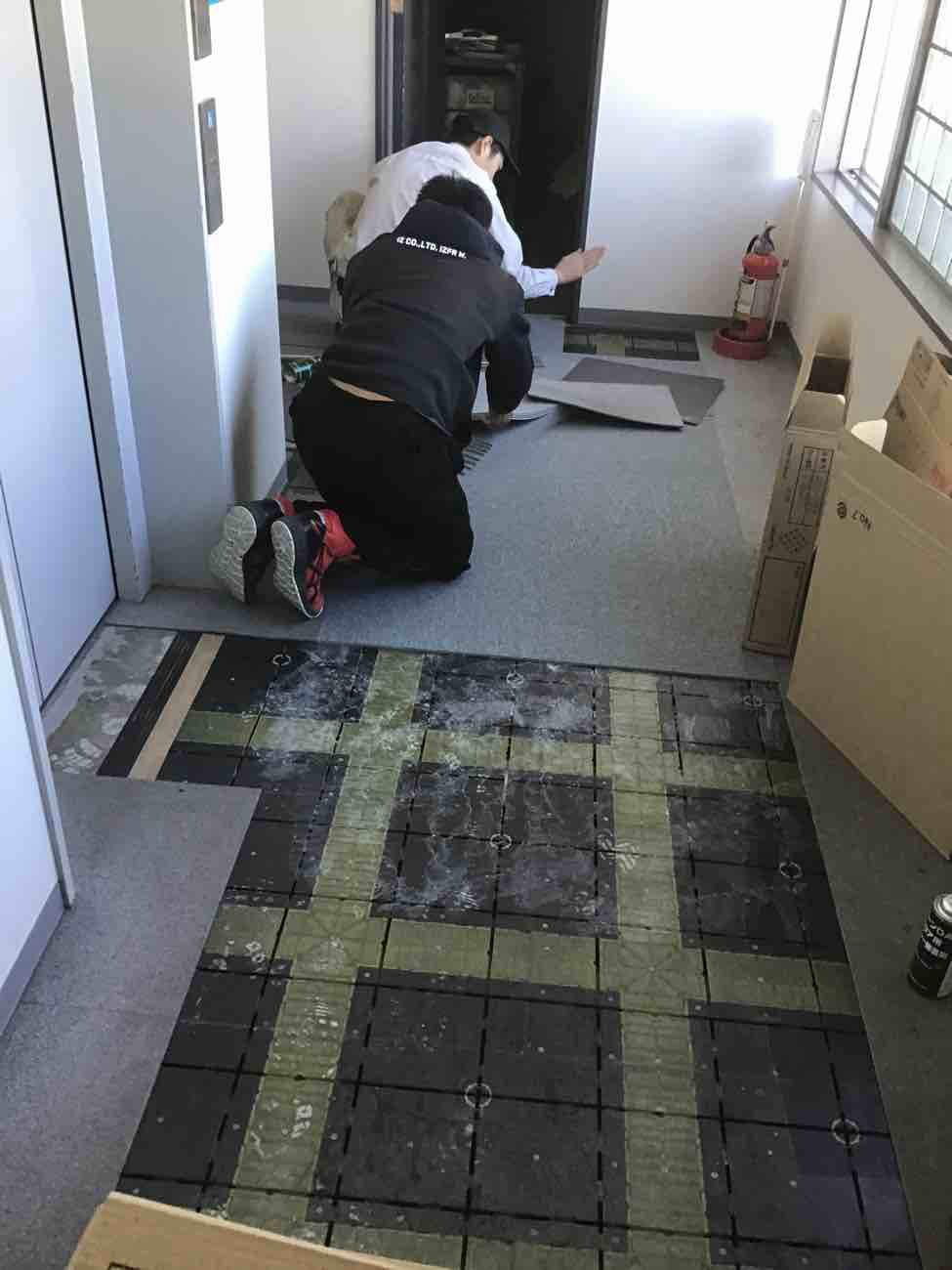 オフィス　タイルカーペット工事　TAJIMA製（東京都台東区）
