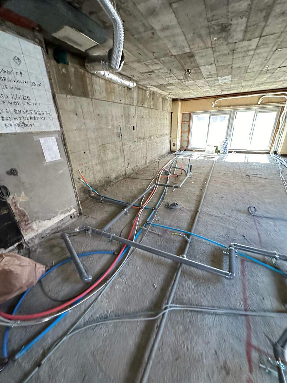 マンション　置床工事　乾式二重床（東京都世田谷区）