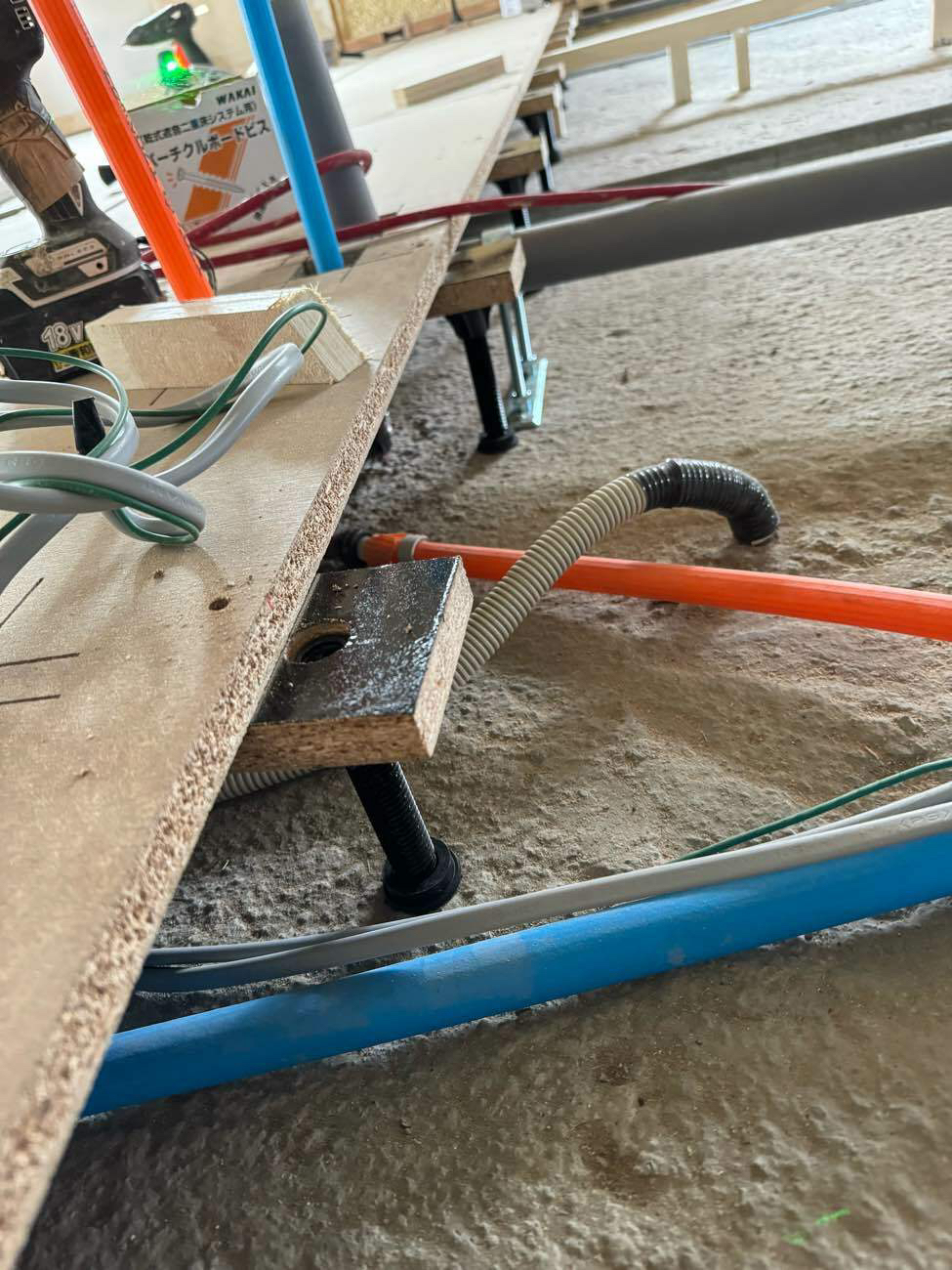 マンション　置床工事　乾式二重床（東京都世田谷区）