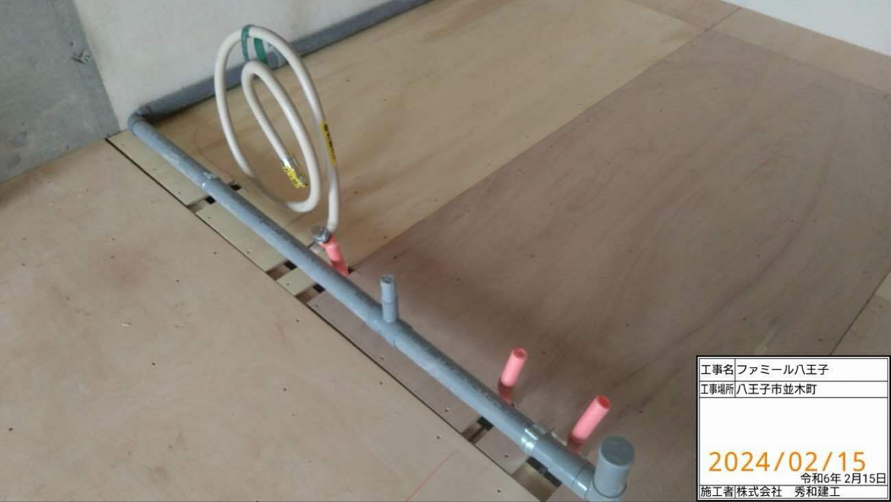 マンション　１日置床　乾式二重床（東京都八王子市）