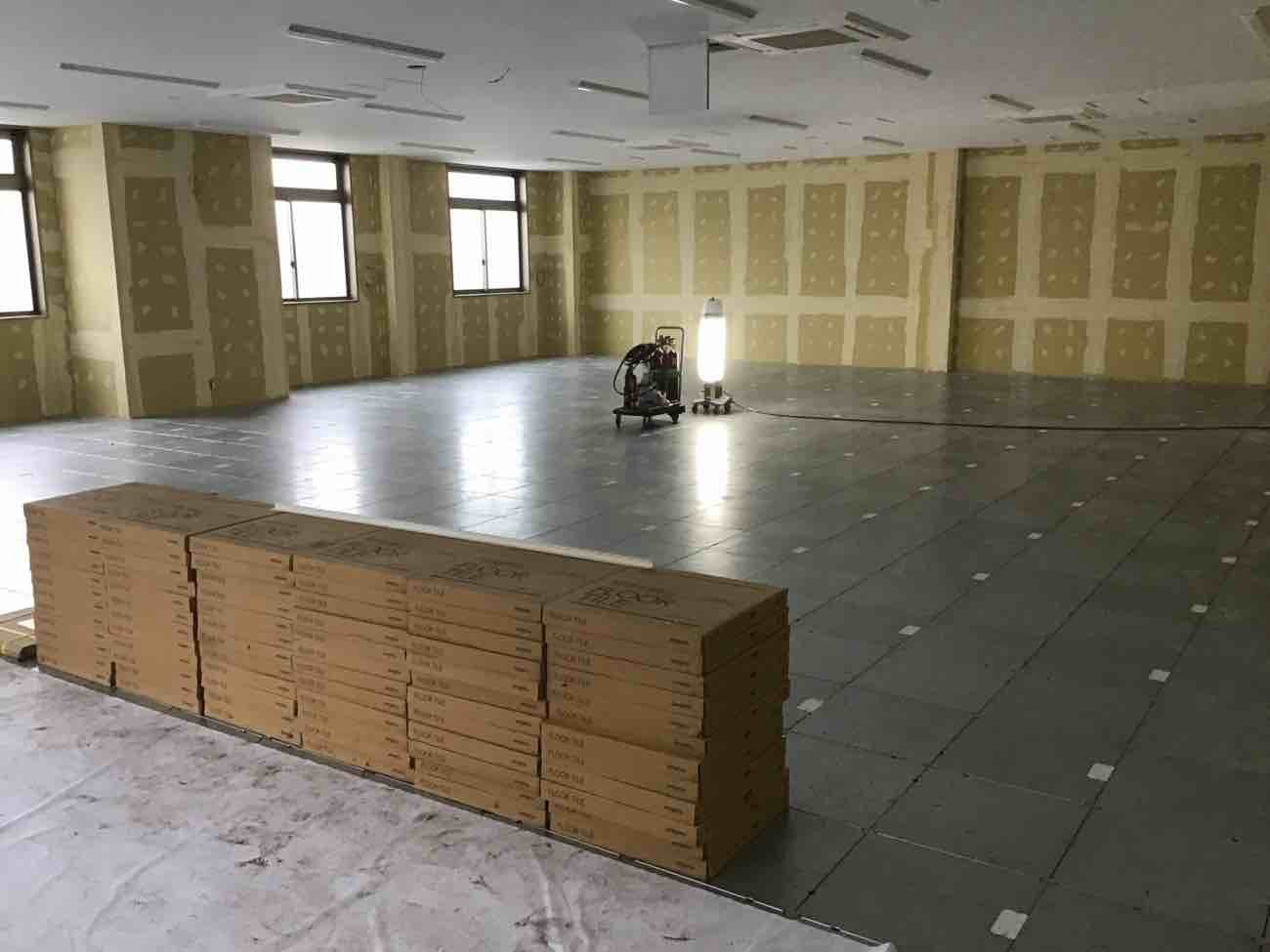 オフィス　置床工事　OAフロア（神奈川県大和市）
