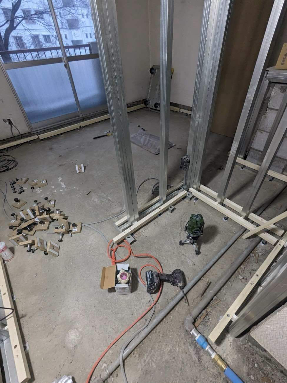 マンション　１日置床　乾式二重床（神奈川県横浜市神奈川区）