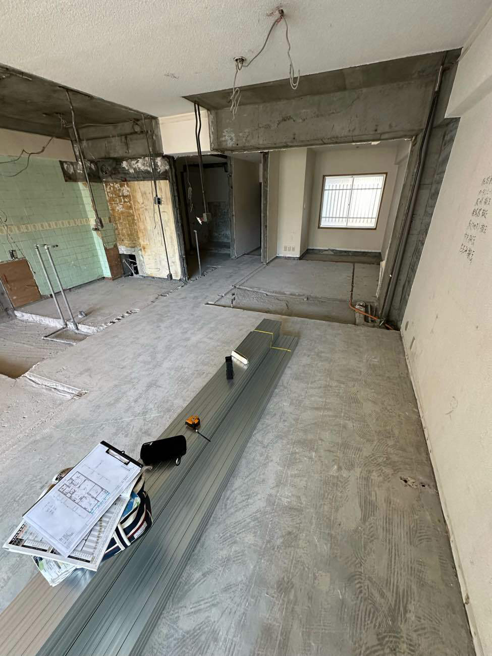 マンション　OAフロア工事（横浜市神奈川区）