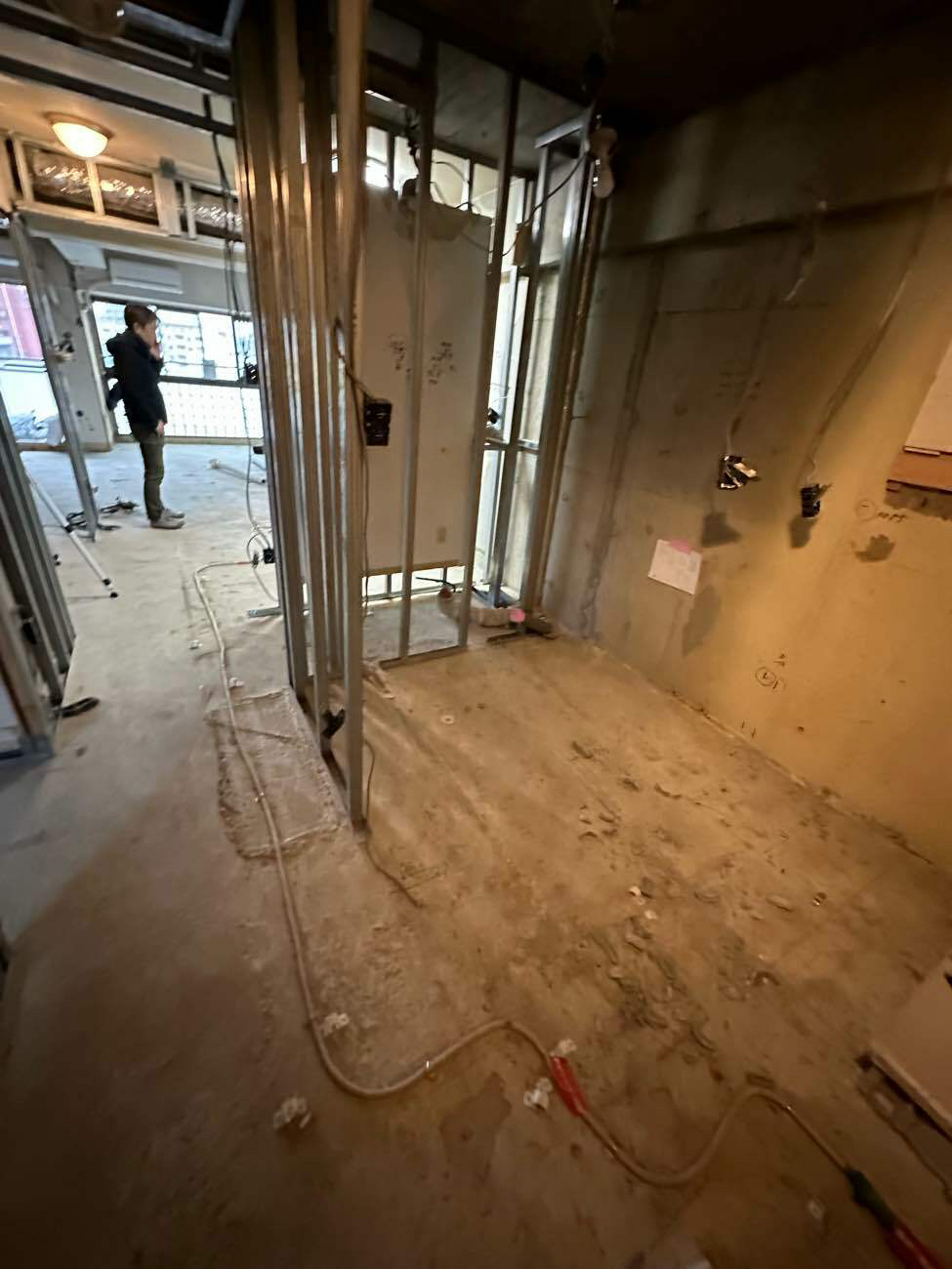 マンション　１日置床工事　フリーフロアCP（東京都品川区）