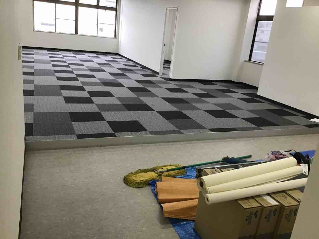 工場　置床工事　スロープ造設工事（埼玉県中野区）