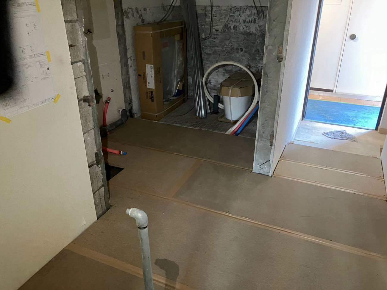 マンション　OAフロア工事（横浜市神奈川区）