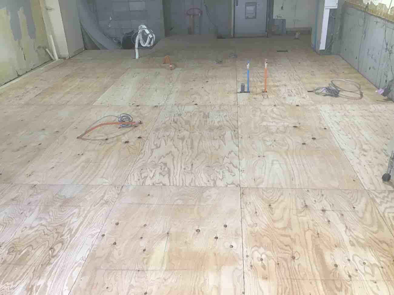 マンション　１日置床工事　フリーフロアCP（東京都港区）