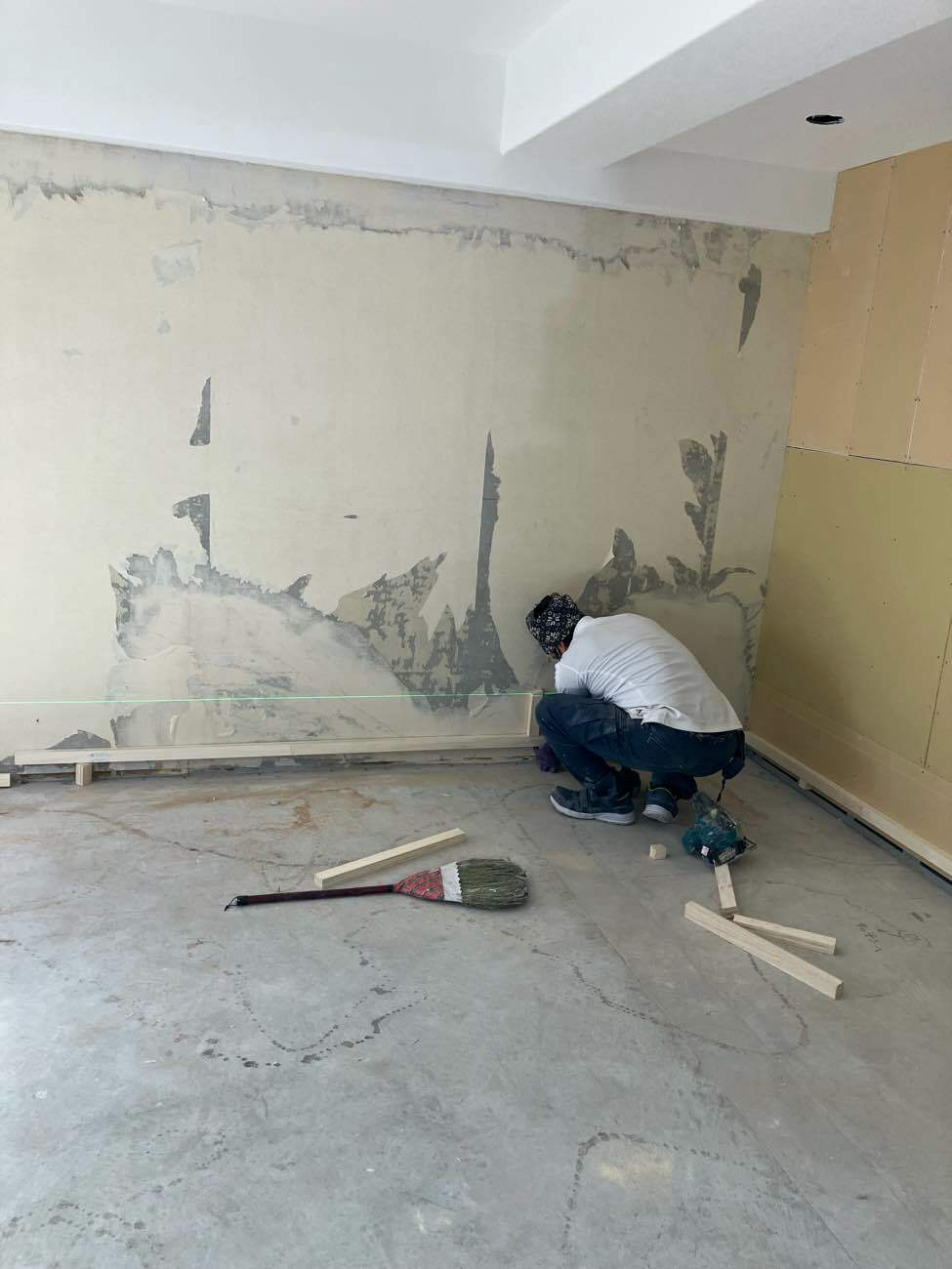 マンション　置床工事　フリーフロアCP（東京都足立区）