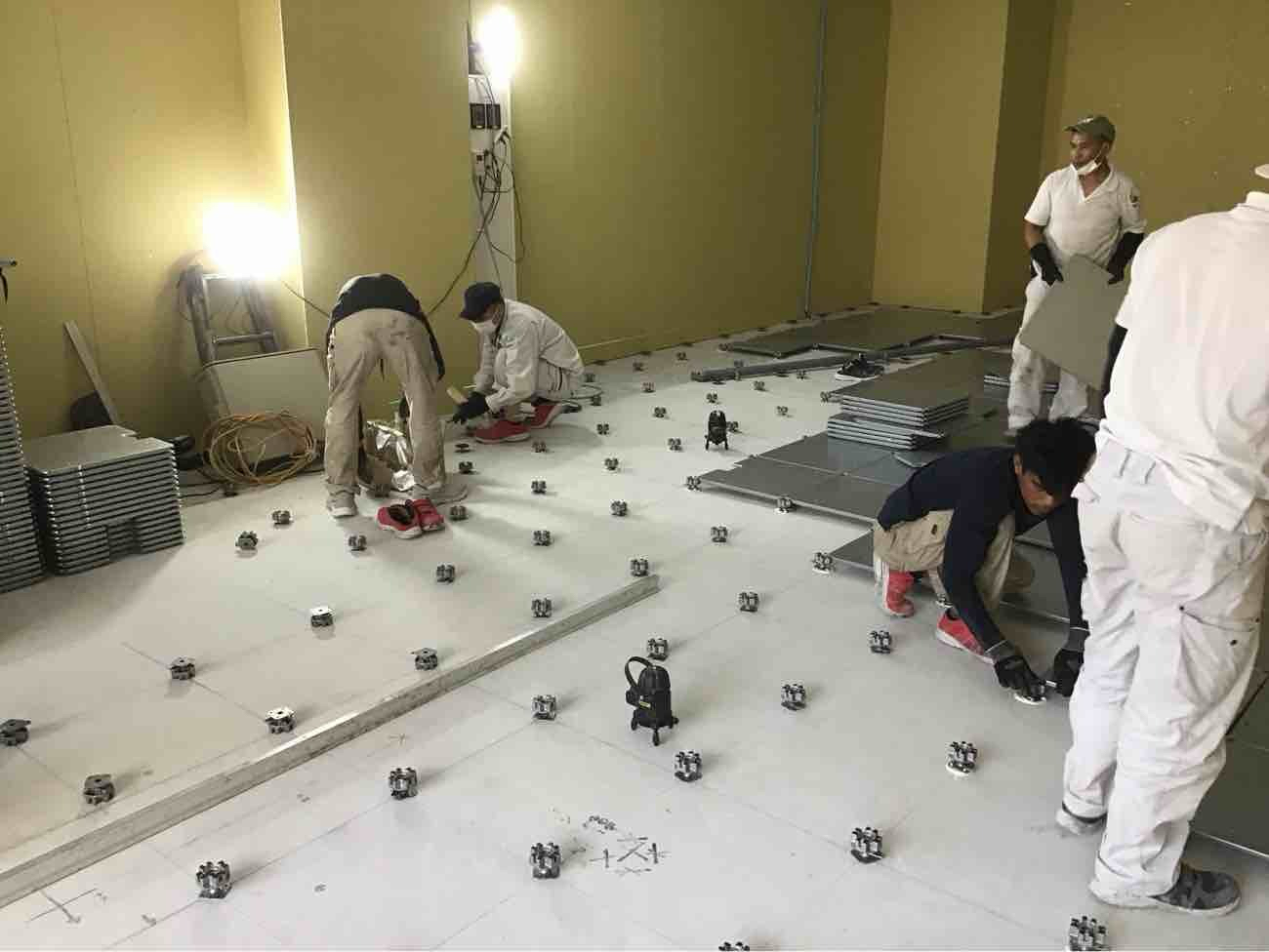 店舗 OAフロア工事 TN50 （埼玉県さいたま市）