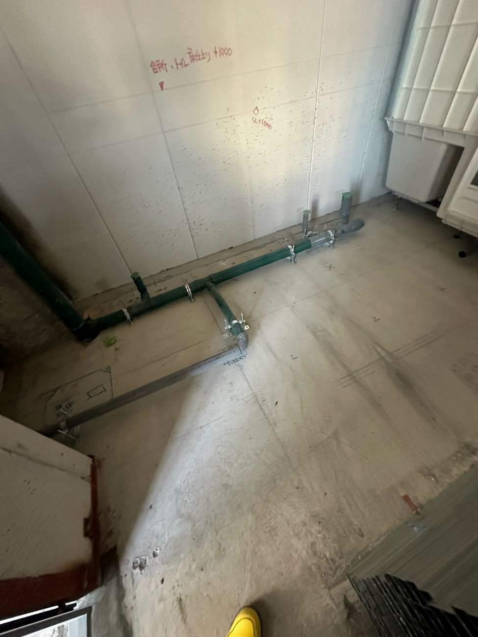 新築マンション　置床工事　乾式二重床（東京都葛飾区）