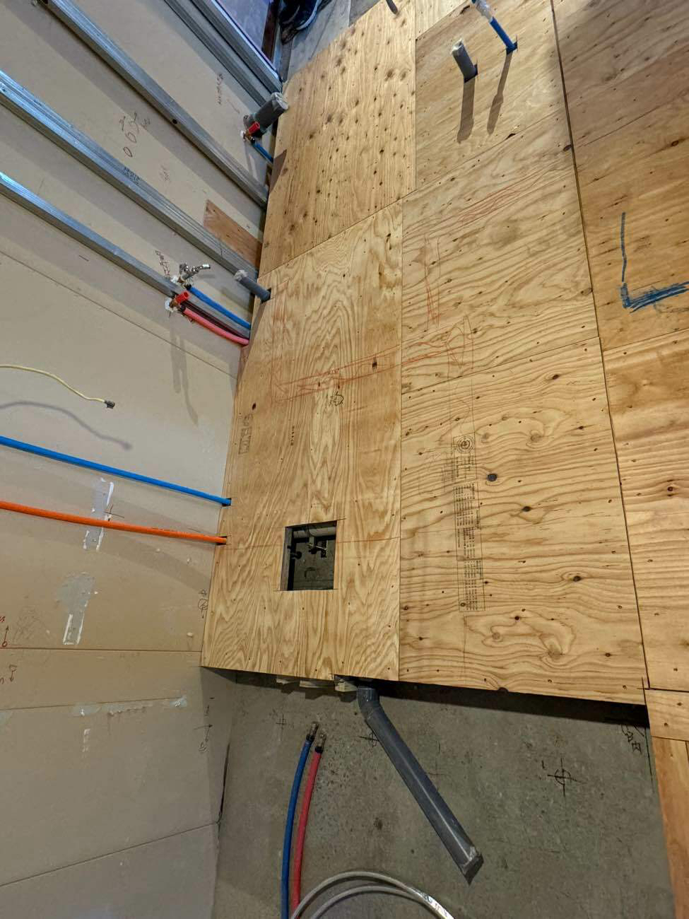 マンション　置床工事　フリーフロアCP（東京都品川区）