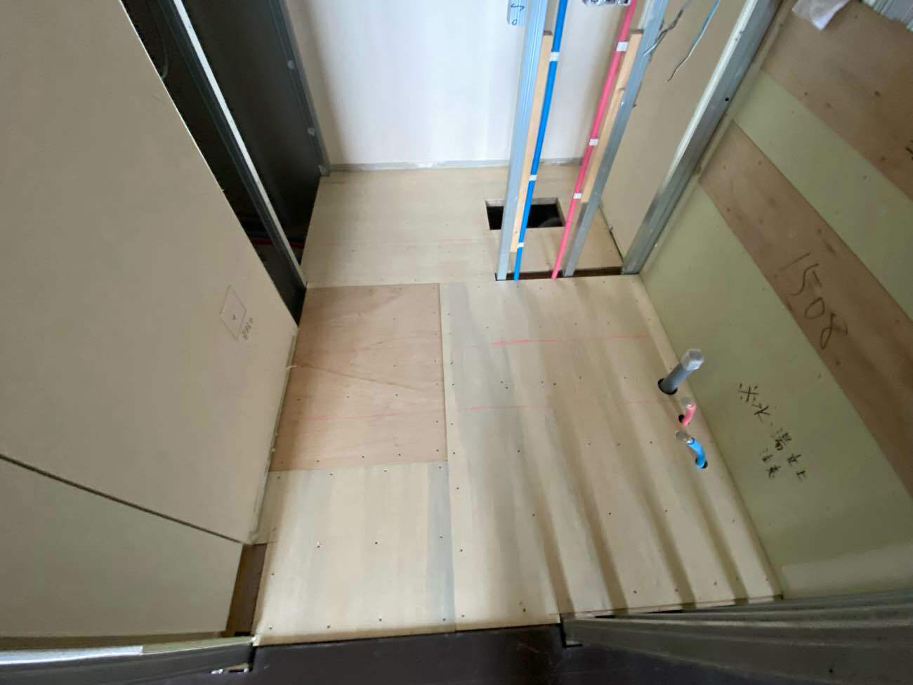 マンション　置床工事　フリーフロアCP（東京都世田谷区）