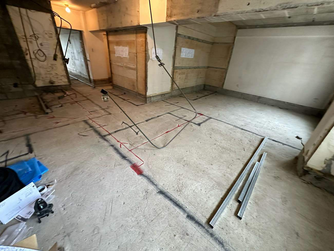 マンション　置床工事　フリーフロアCP（東京都世田谷区）