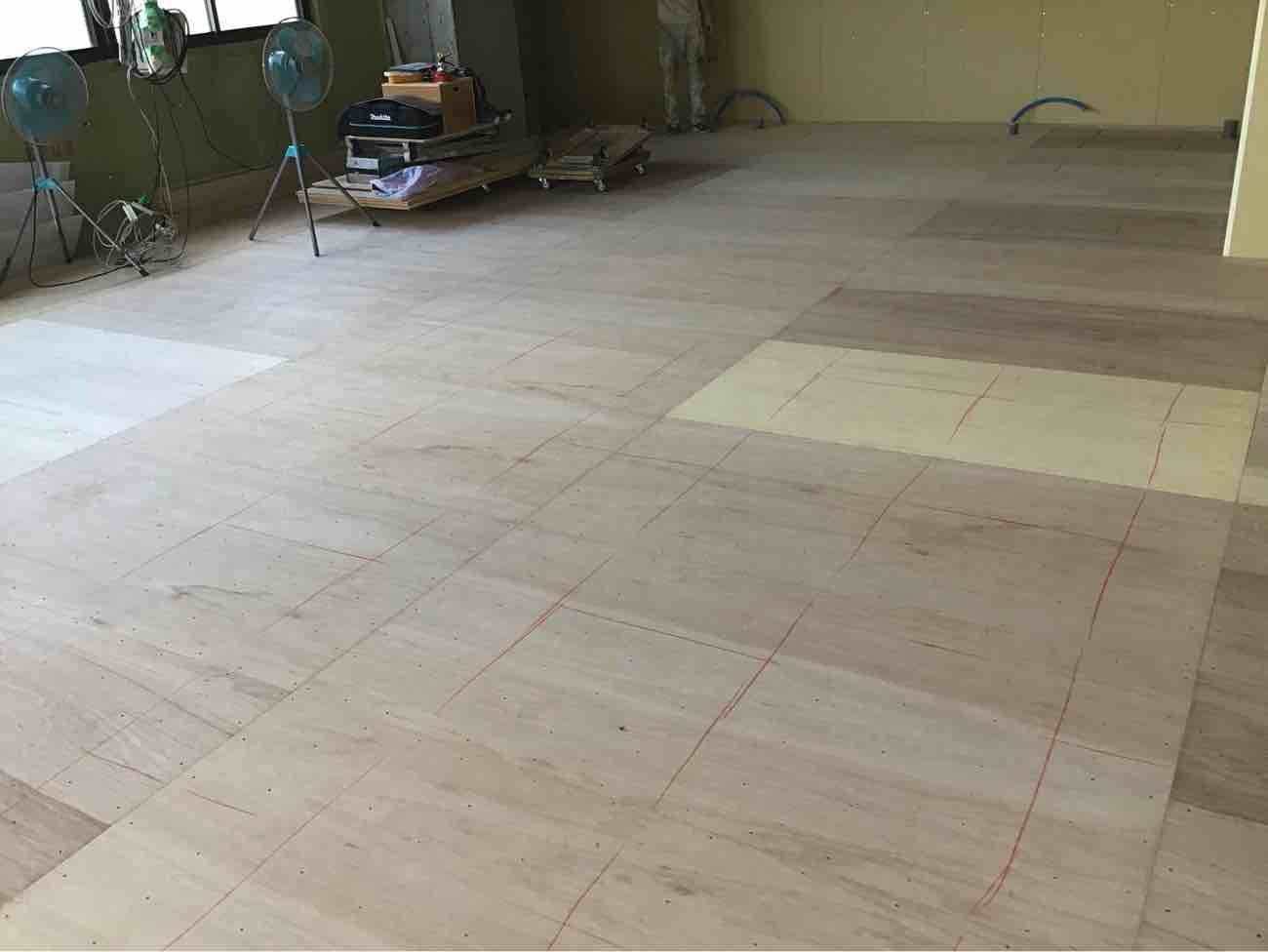 クリニック　置床工事　乾式二重床（東京都世田谷区）