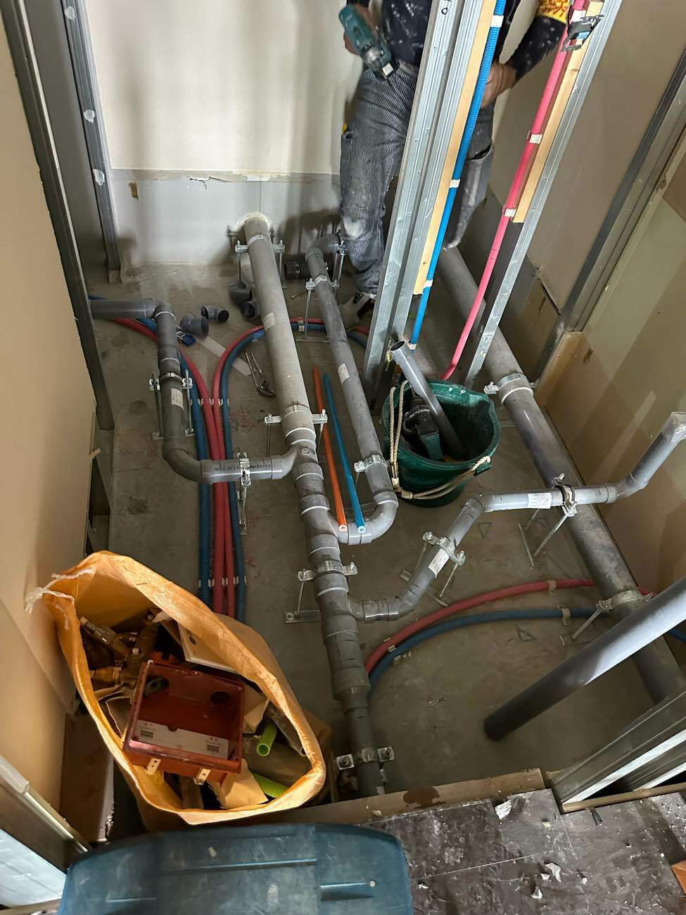 マンション　置床工事　フリーフロアCP（東京都世田谷区）