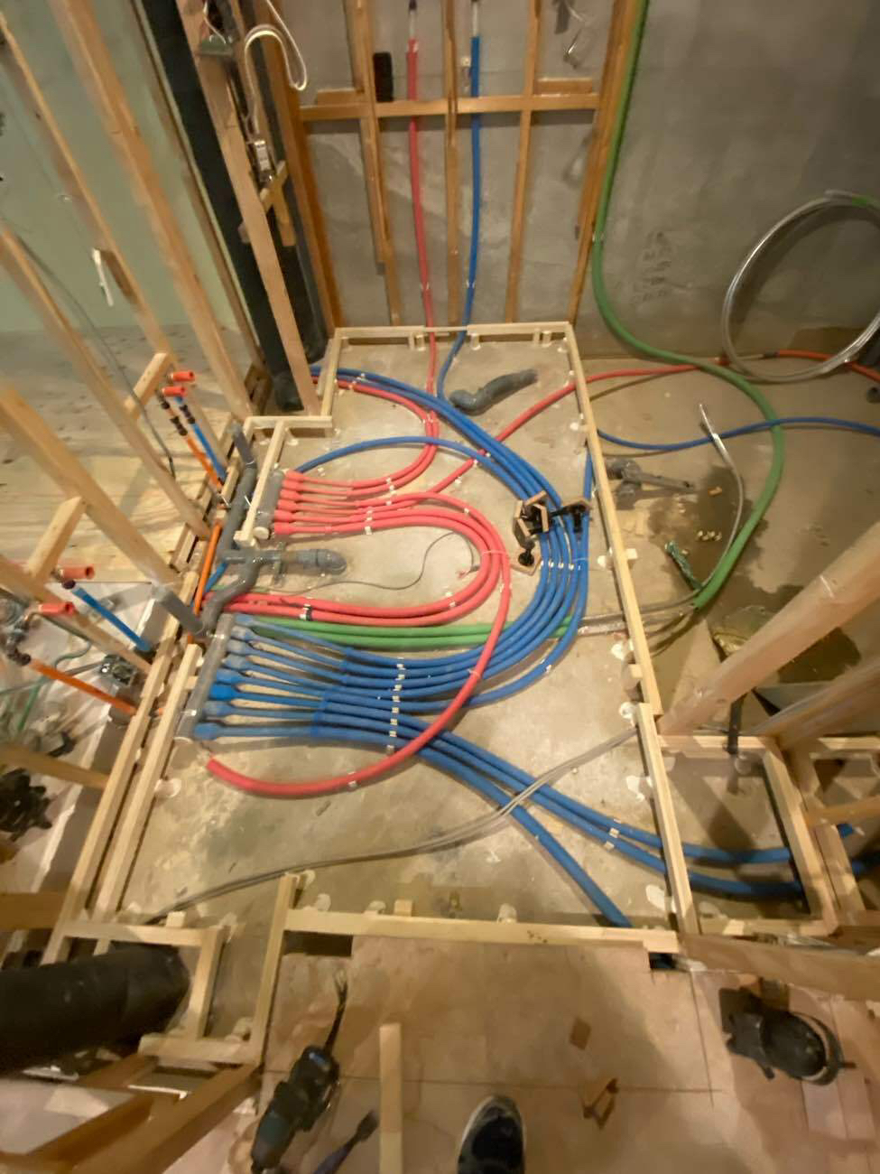 マンション　置床工事　フリーフロアCP（東京都港区）