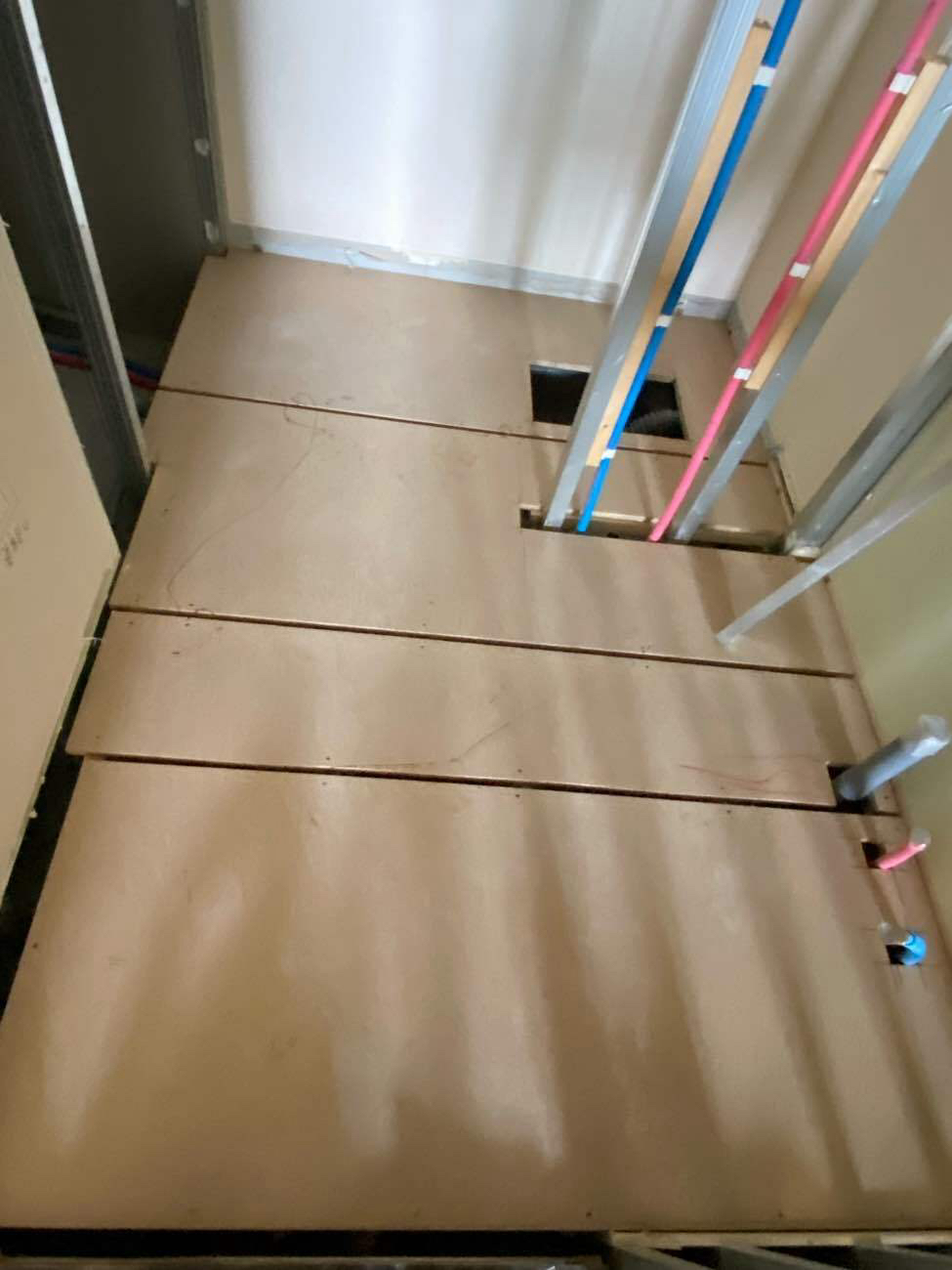 マンション　置床工事　フリーフロアCP（東京都世田谷区）