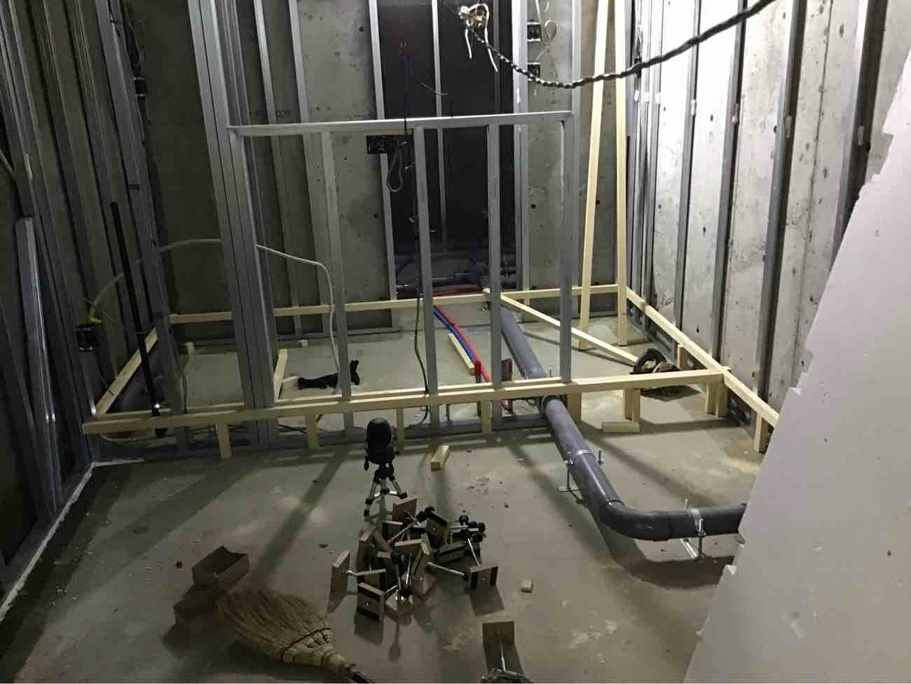 マンション　置床工事　乾式二重床（東京都板橋区）