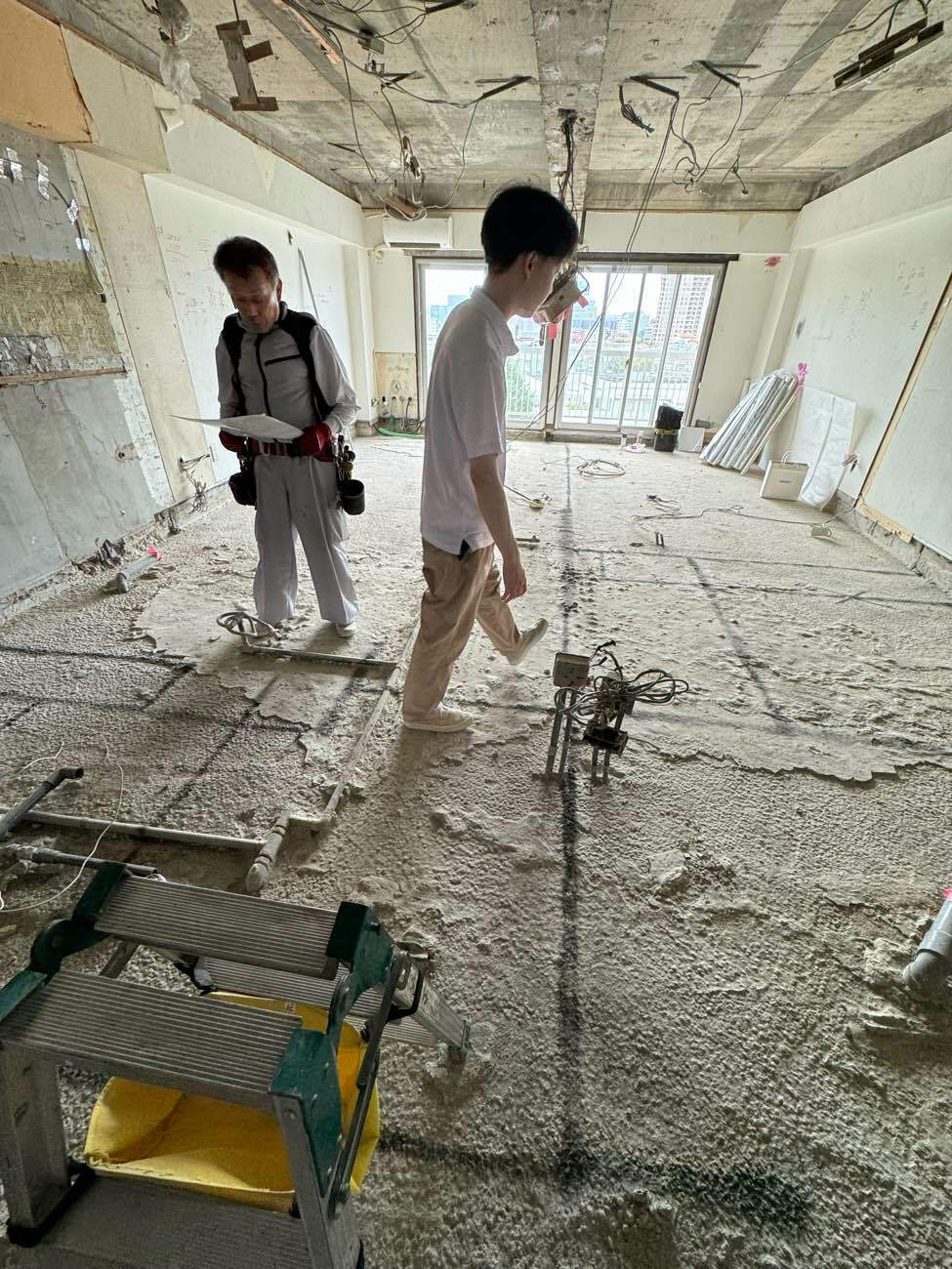 マンション　置床工事　フリーフロアCP（東京都港区）