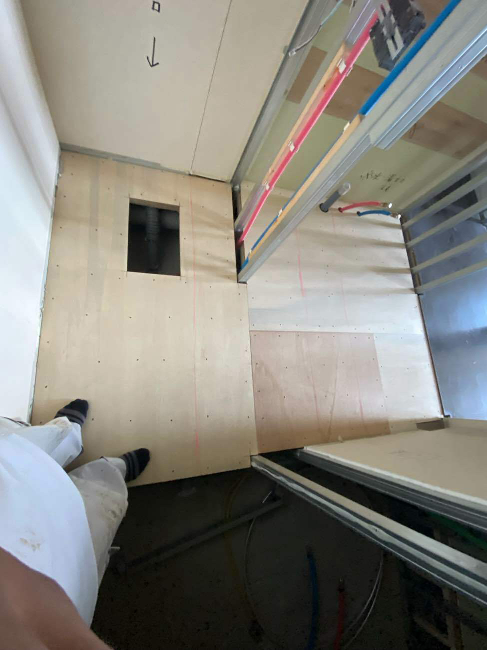 マンション　置床工事　フリーフロアCP（東京都世田谷区）