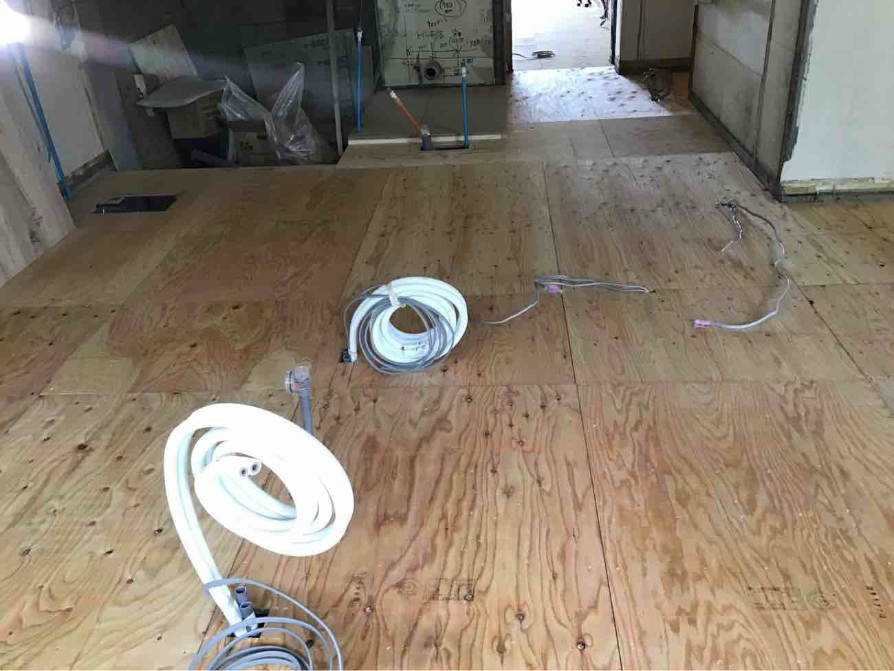 マンション　置床工事　フリーフロアCP（東京都世田谷区）