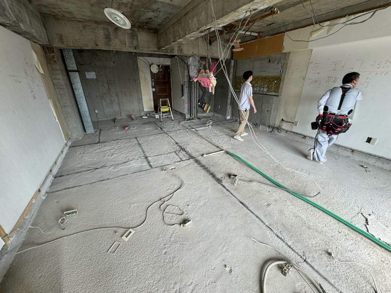 マンション　置床工事　フリーフロアCP（東京都港区）