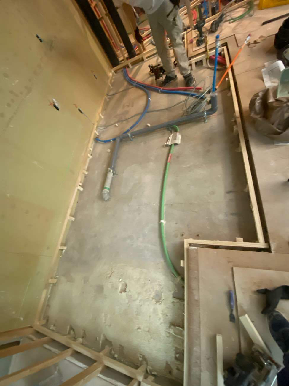 マンション　置床工事　フリーフロアCP（東京都港区）