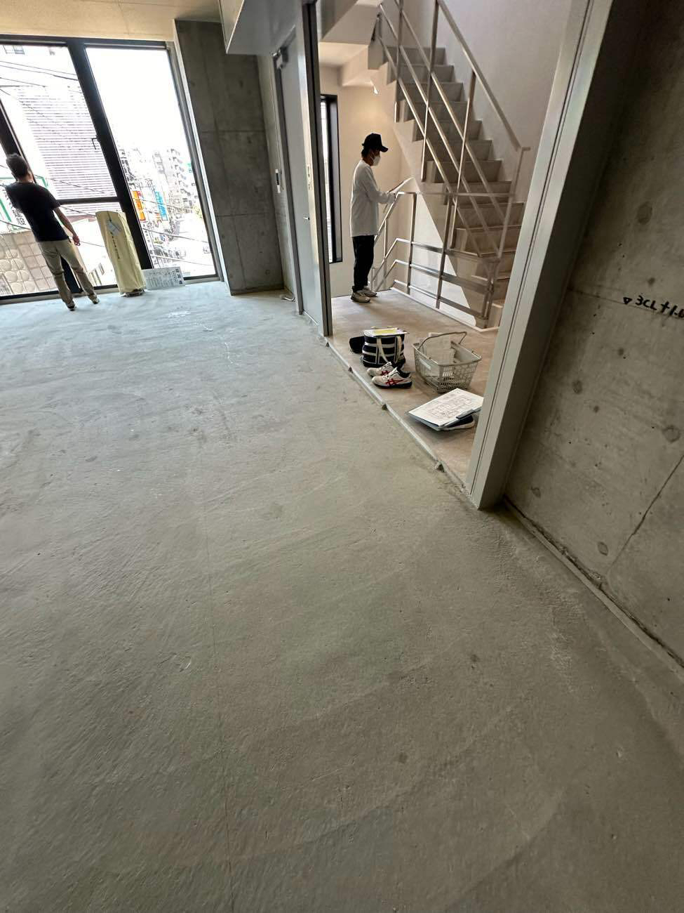 クリニック新築　置床工事　乾式二重床（神奈川県藤沢市）　