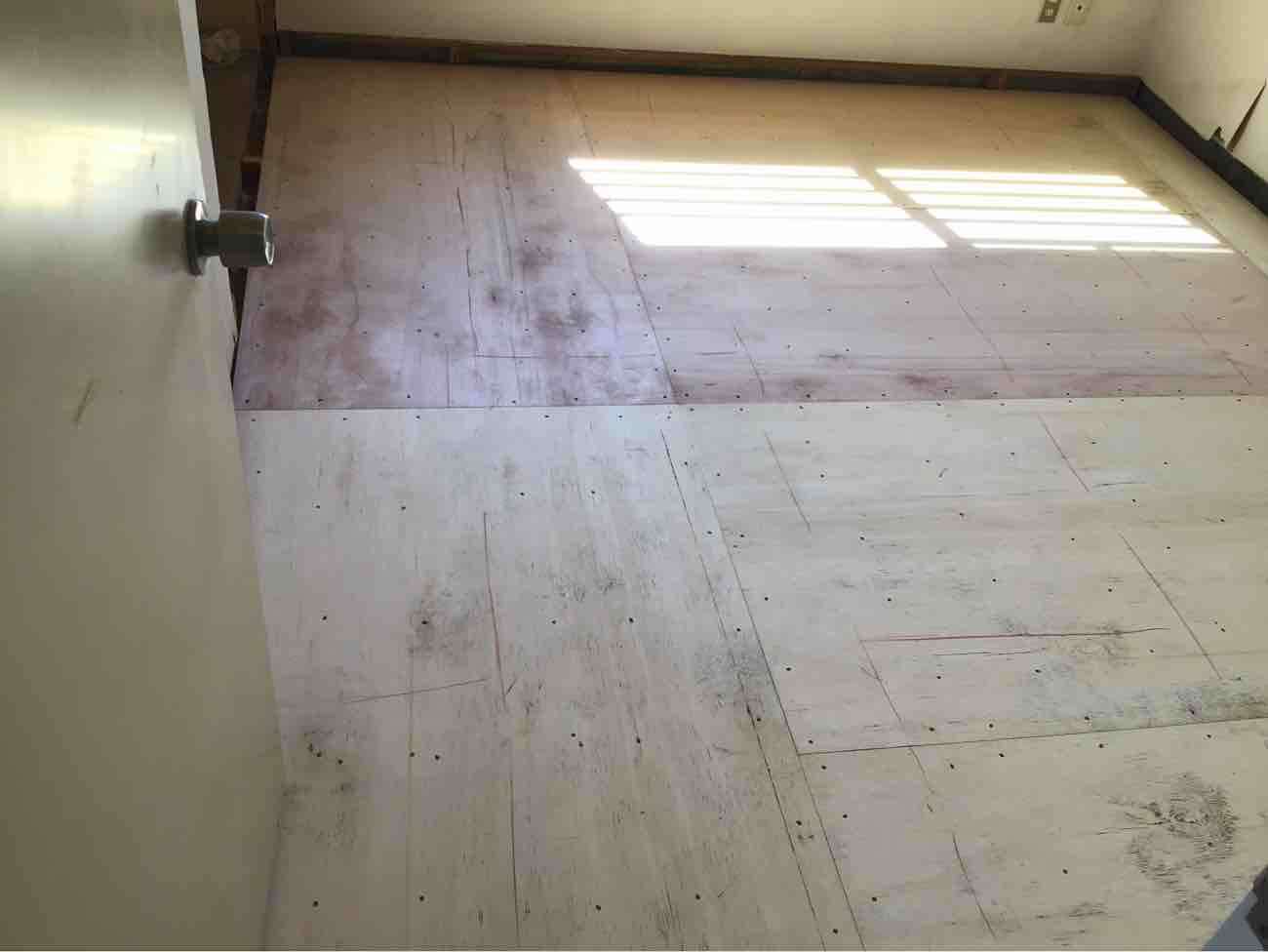 マンション　１日置床工事　乾式二重床（神奈川県藤沢市）