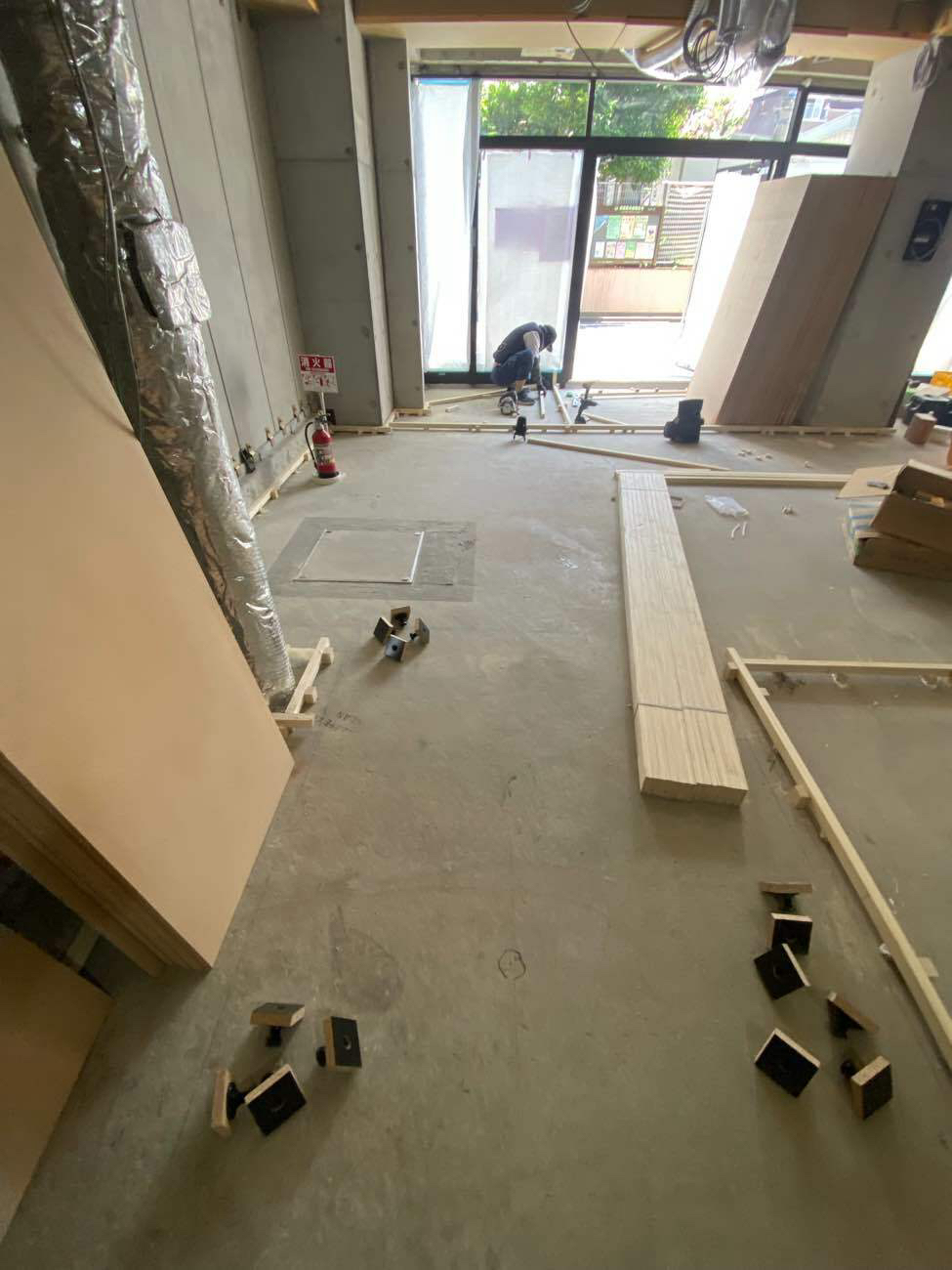 病院　置床工事　フリーフロアCP（東京都杉並区）