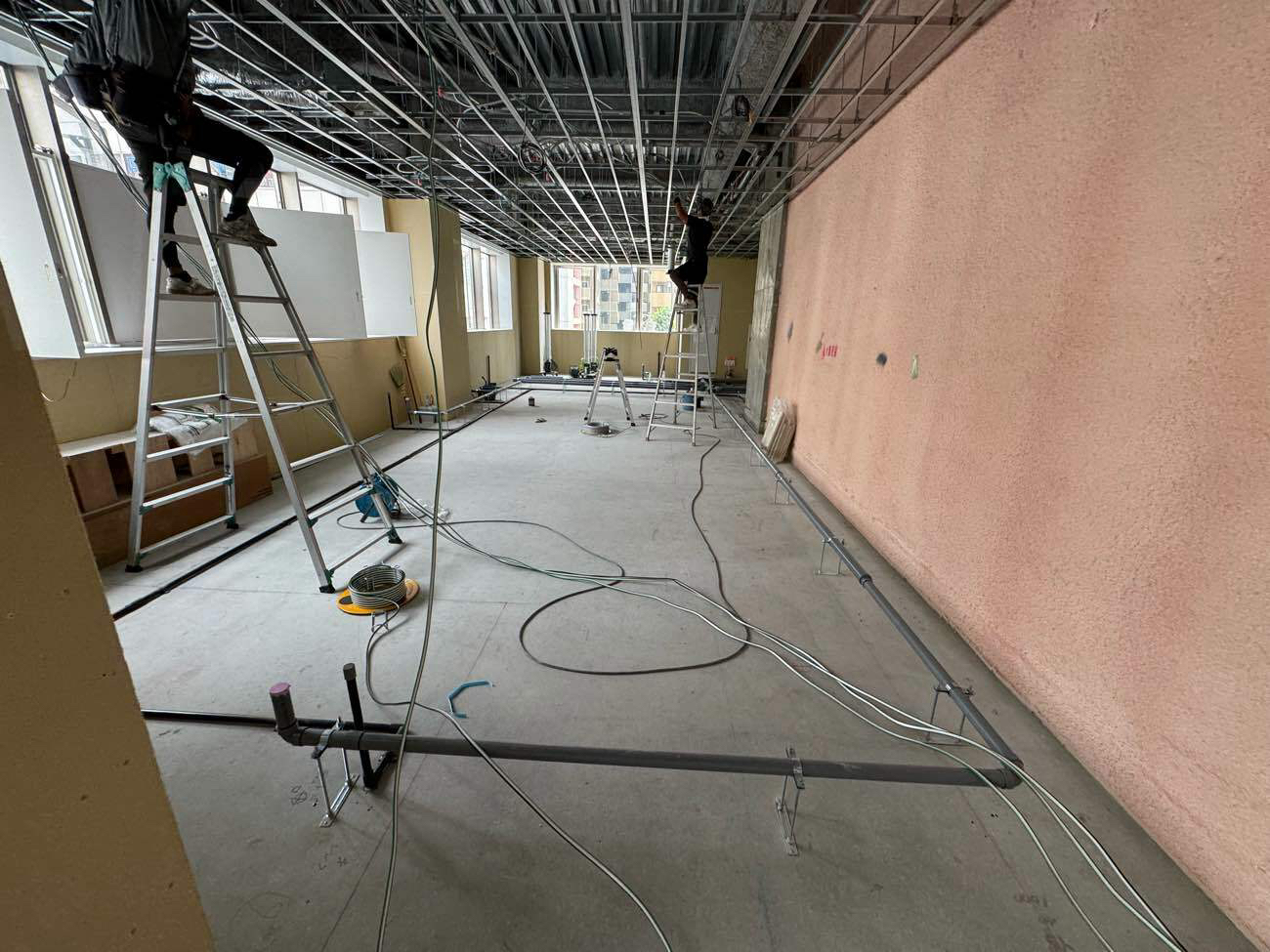 マンション　置床工事　フリーフロアCP（神奈川県厚木市）