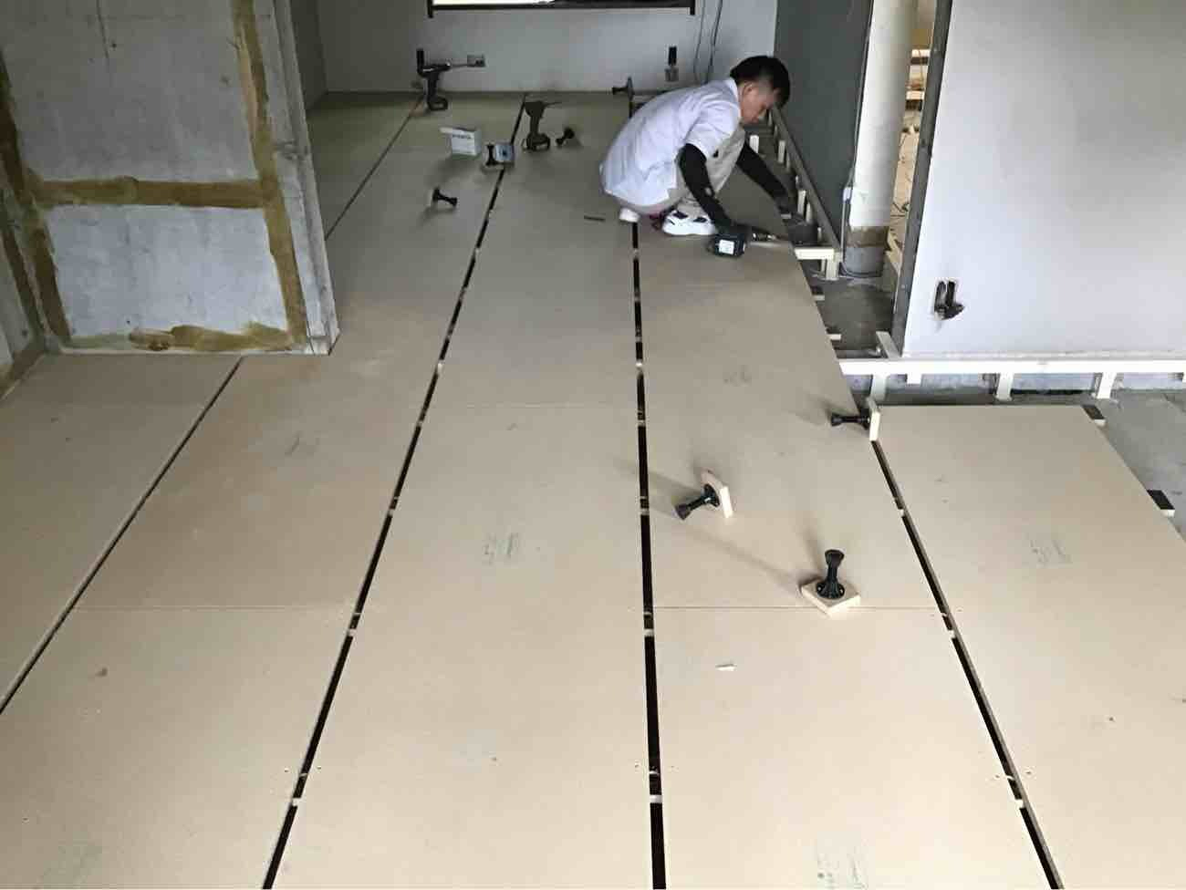 マンション　置床工事　乾式二重床（川崎市宮前区）