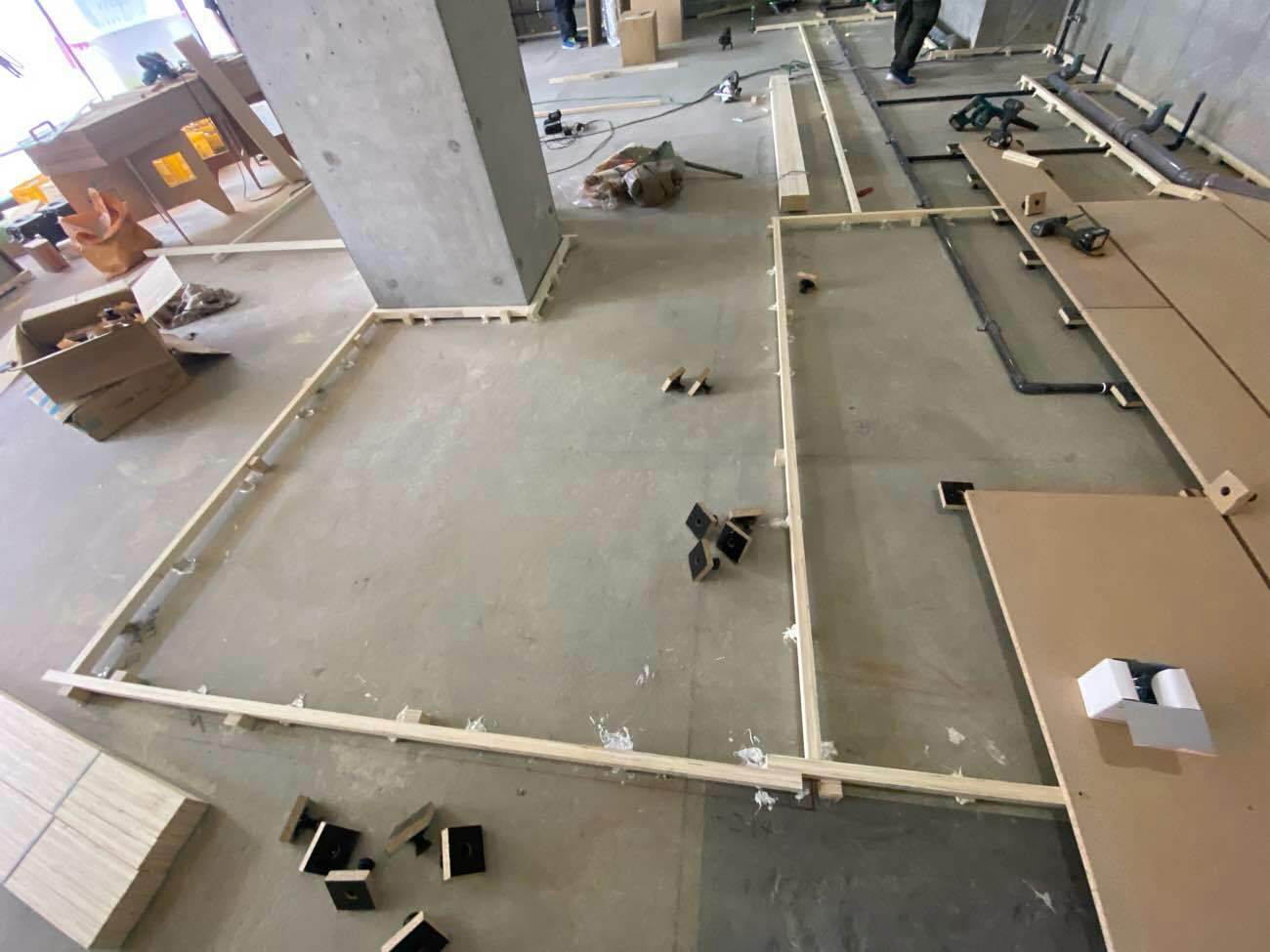 病院　置床工事　フリーフロアCP（東京都杉並区）