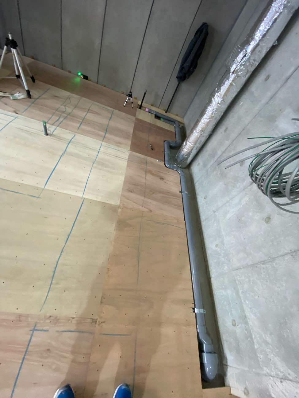 病院　置床工事　フリーフロアCP（東京都杉並区）