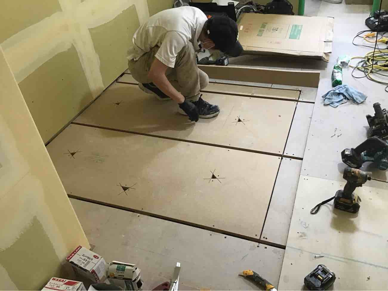 病院　置床工事　フリーフロアCP（東京都杉並区）