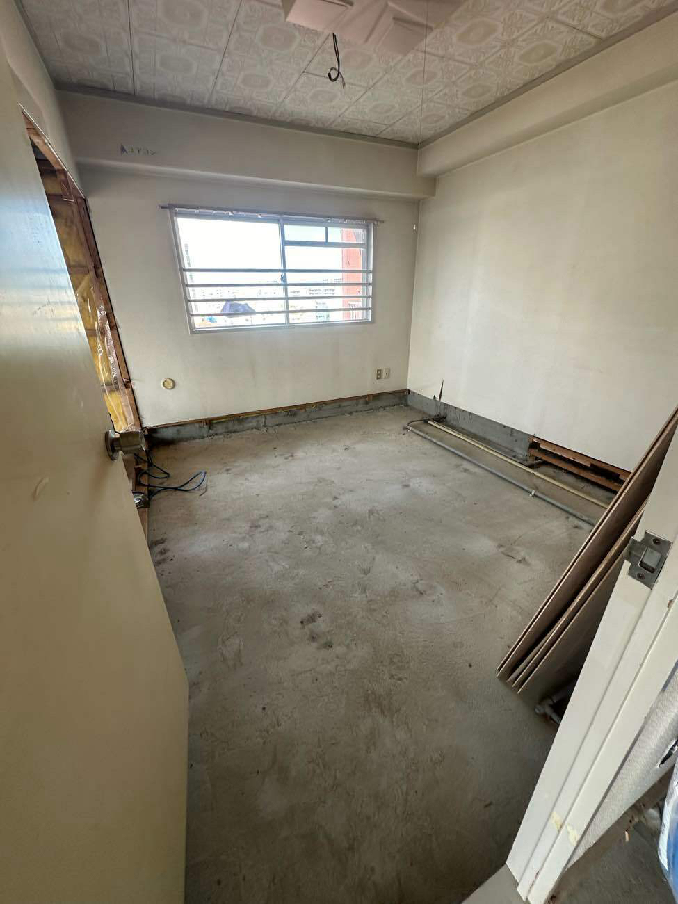 マンション　１日置床工事　乾式二重床（神奈川県藤沢市）