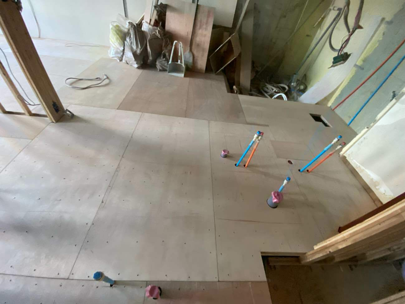 マンション　置床工事　フリーフロアCP（東京都世田谷区）