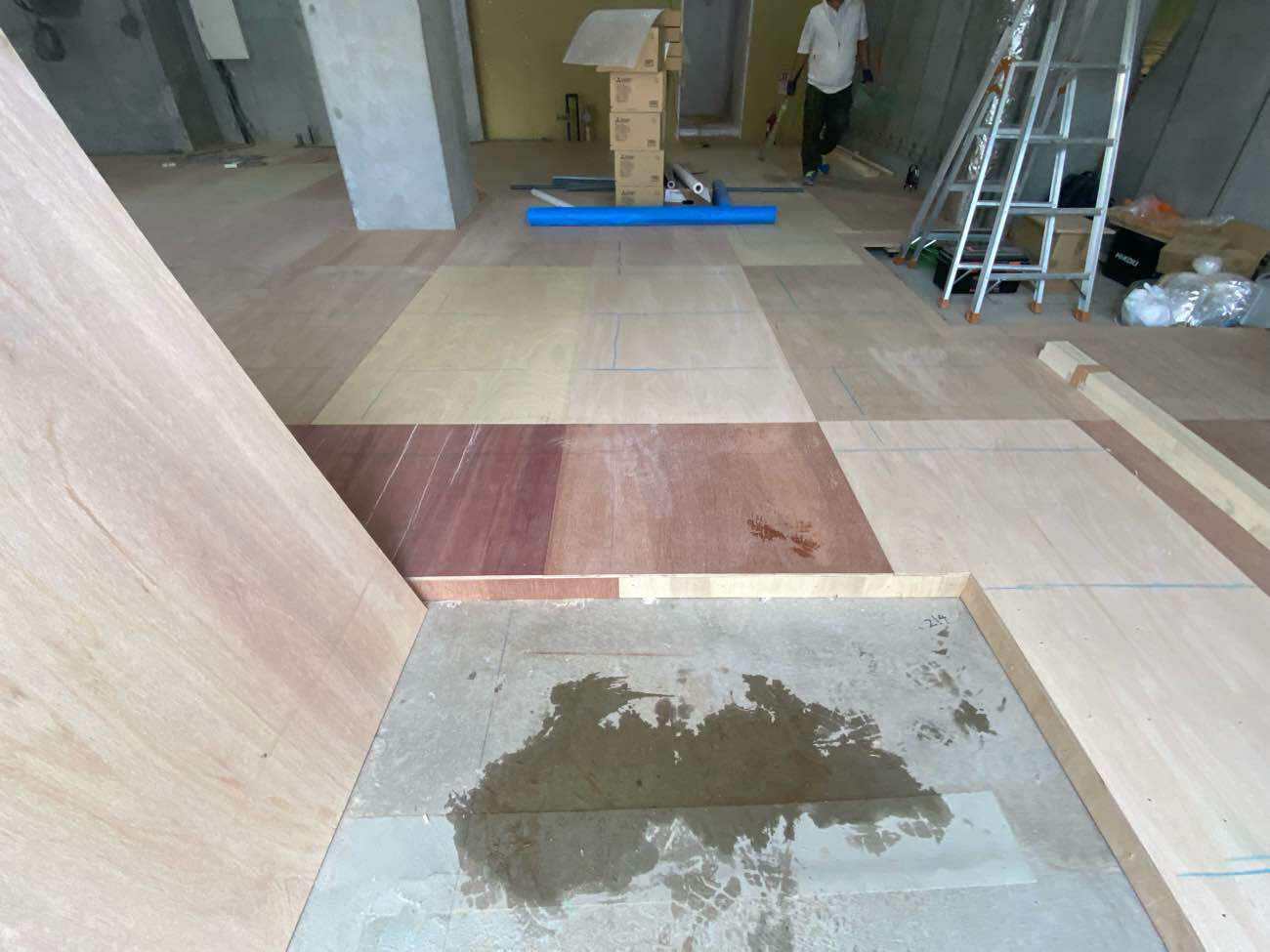 病院　置床工事　フリーフロアCP（東京都杉並区）