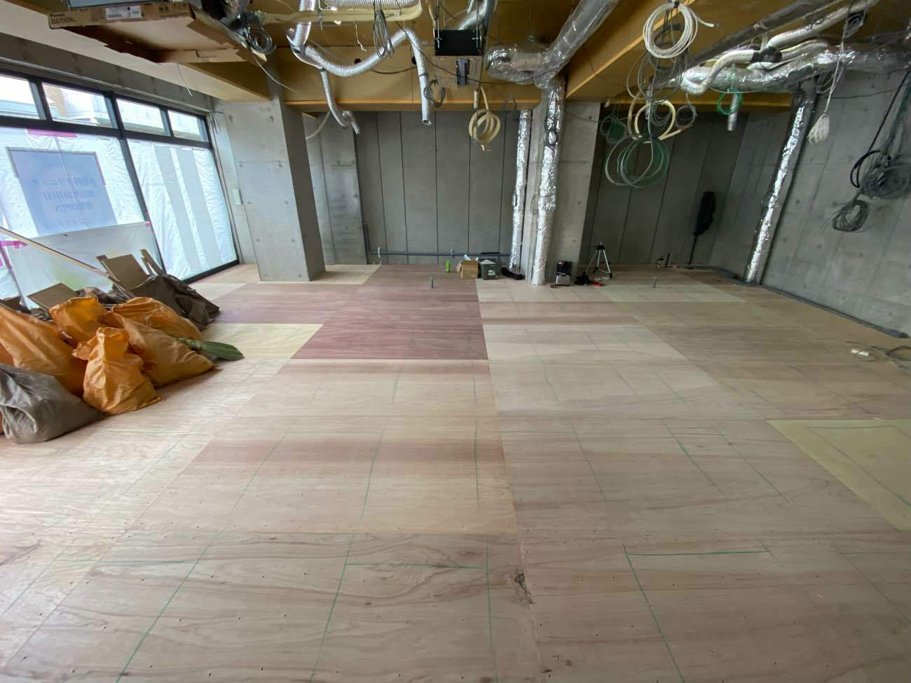 病院　置床工事　フリーフロアCP（東京都杉並区）