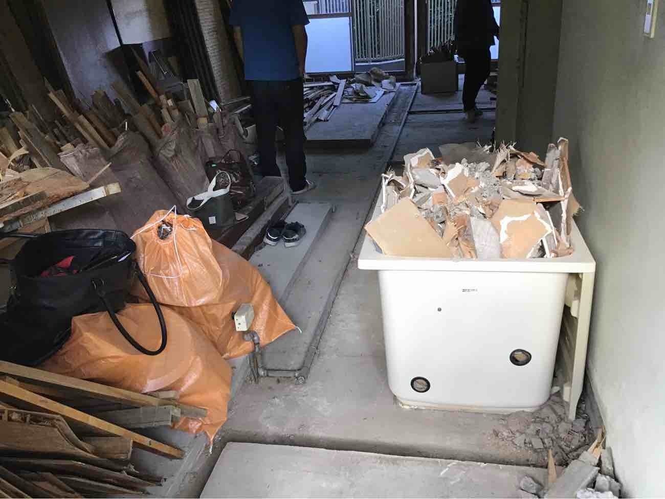 マンション　置床工事　乾式二重床（横浜市戸塚区）