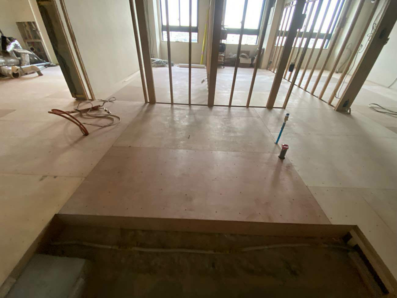 マンション　置床工事　フリーフロアCP（東京都世田谷区）