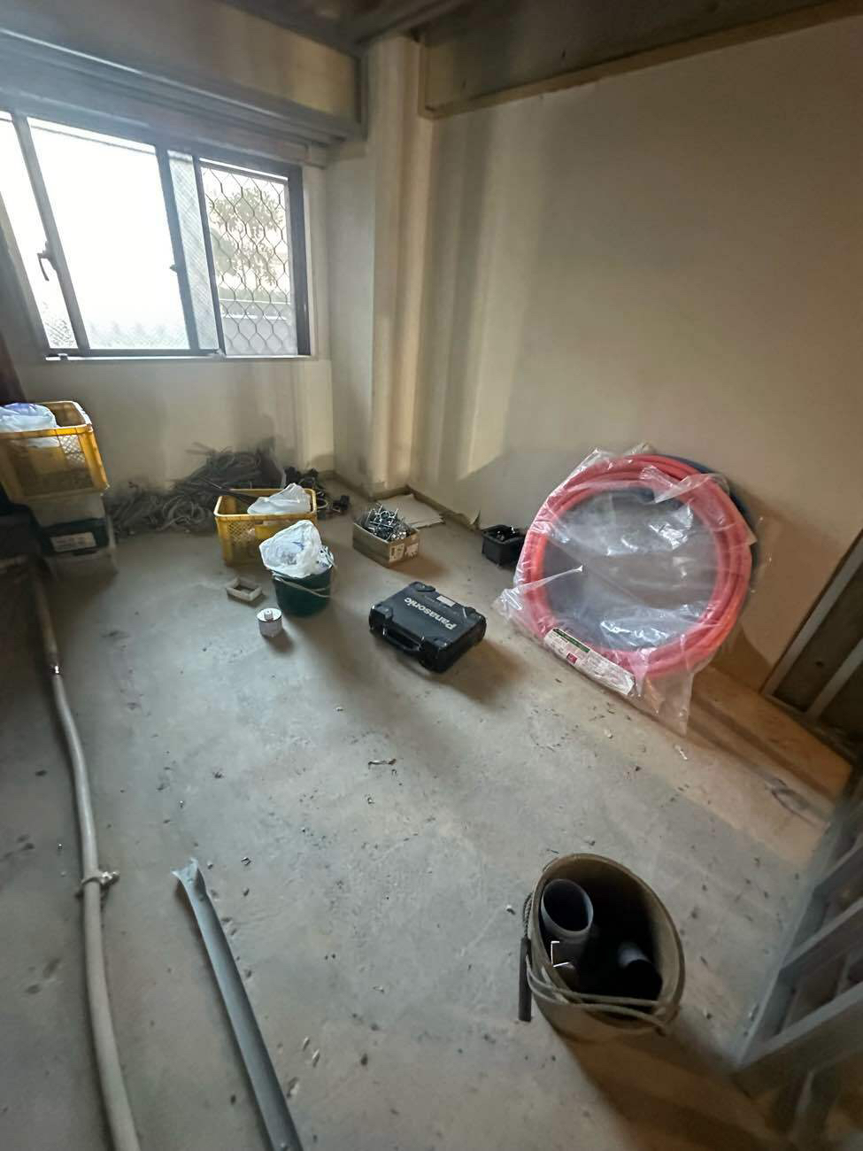 マンション　置床工事　乾式二重床（横浜市港北区）