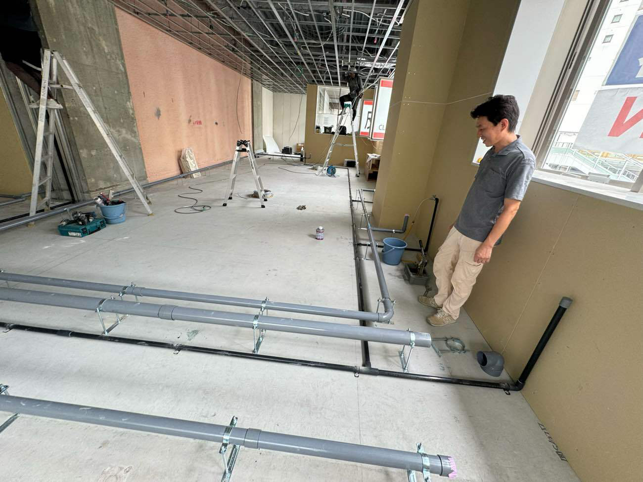 マンション　置床工事　フリーフロアCP（神奈川県厚木市）