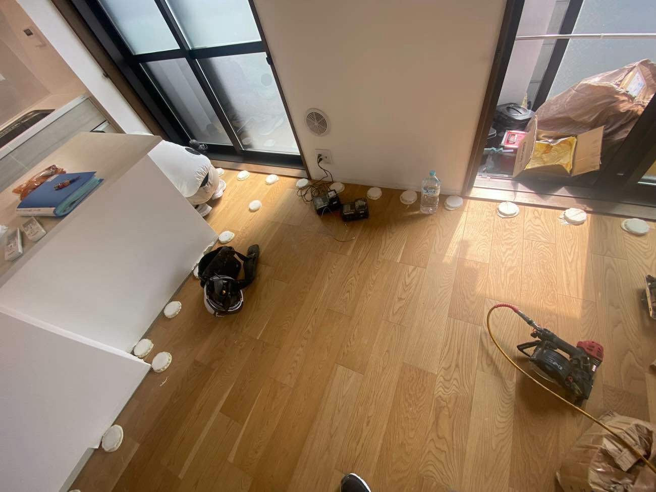 マンション　置床工事　乾式二重床（東京都町田市）