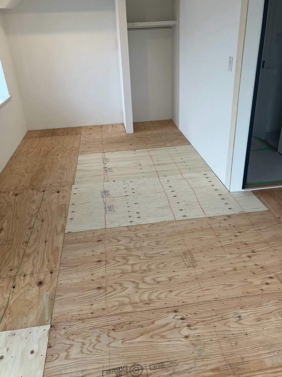 マンション　置床工事　乾式二重床（東京都町田市）