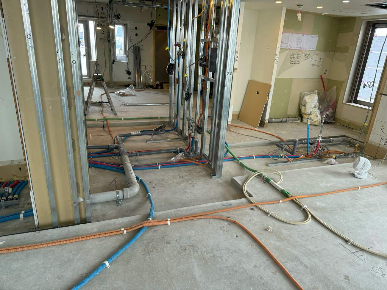 マンション　置床工事　フリーフロアCP（東京都品川区）