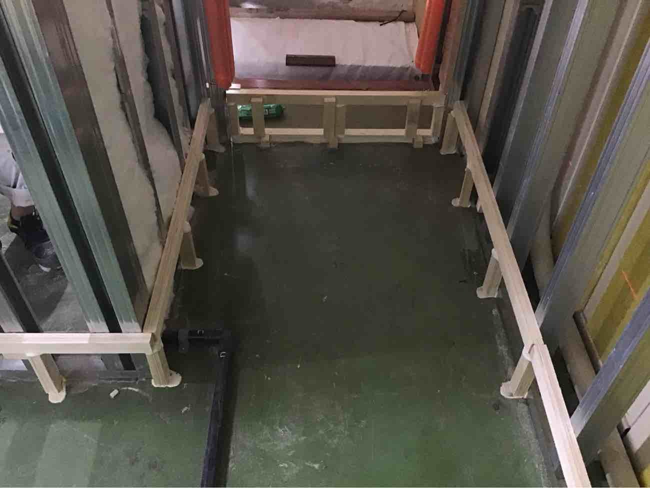 マンション　置床工事　乾式二重床（神奈川県藤沢市）