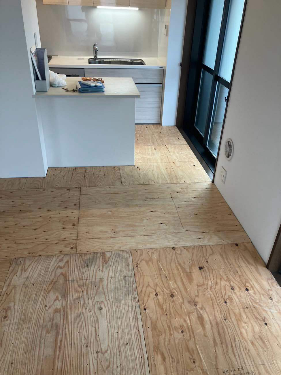 マンション　置床工事　乾式二重床（東京都町田市）